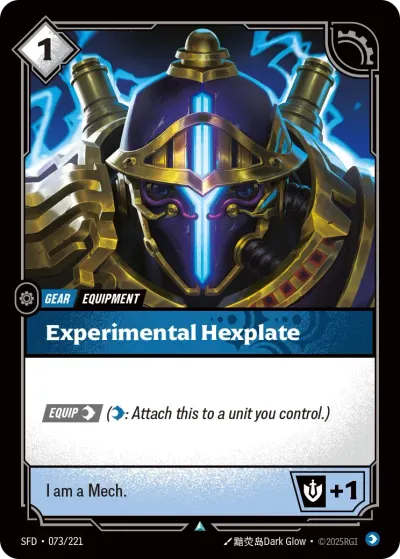 Experimental Hexplate