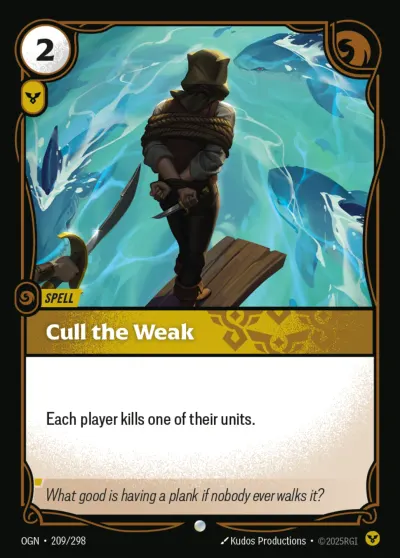 Cull the Weak