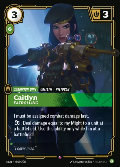 Caitlyn - Patrolling