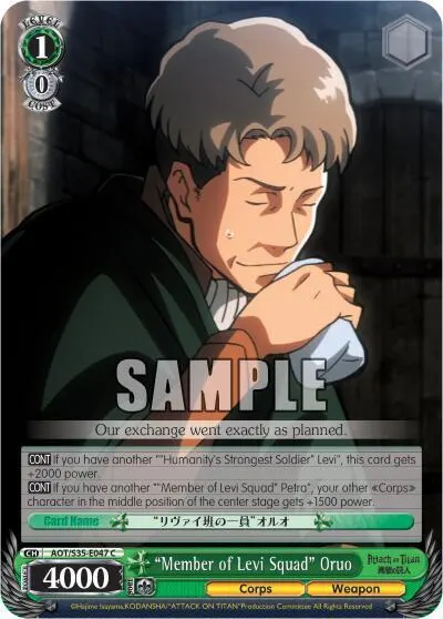 "Member of Levi Squad" Oruo