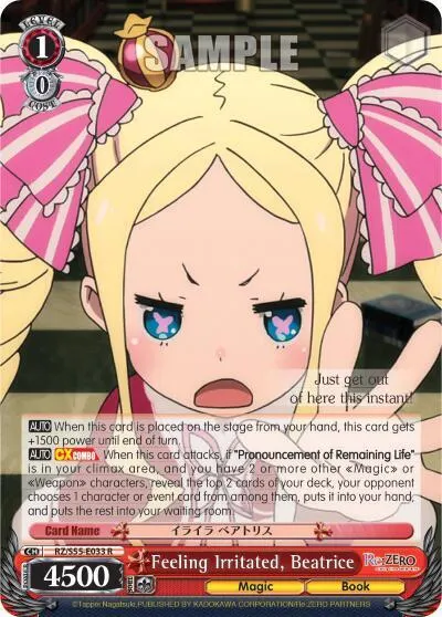 Feeling Irritated, Beatrice