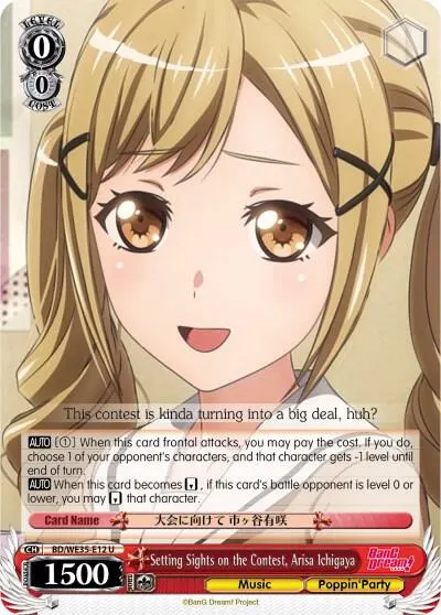 Setting Sights on the Contest, Arisa Ichigaya