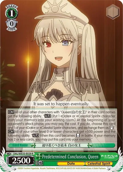 Predetermined Conclusion, Queen