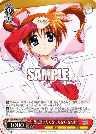 君に逢いたくなったなら なのは