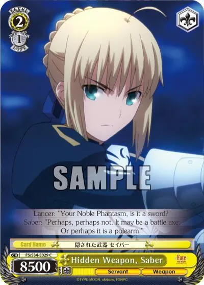 Hidden Weapon, Saber