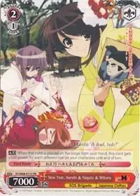 New Year, Haruhi & Nagato & Mikuru