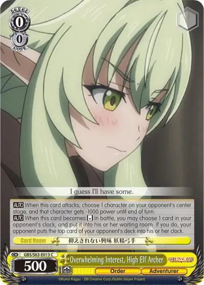 Overwhelming Interest, High Elf Archer