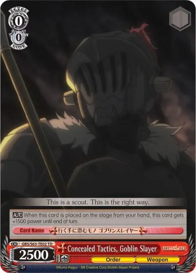Concealed Tactics, Goblin Slayer