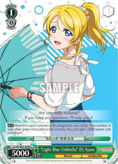 "Light Blue Umbrella" Eli Ayase