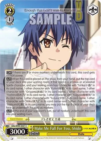 Make Me Fall For You, Shido