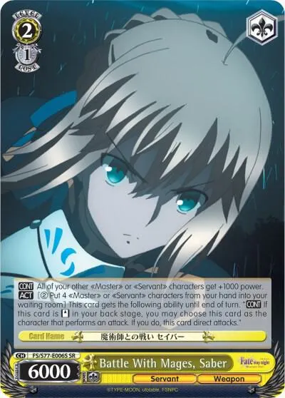 Battle With Mages, Saber (SR)