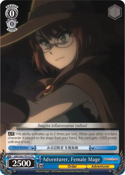 Adventurer, Female Mage