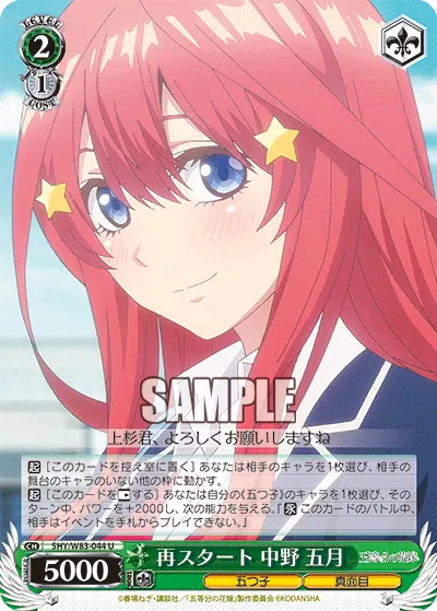 Fresh Start, Itsuki Nakano