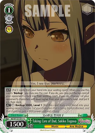 Taking Care of Dad, Sakiko Togawa