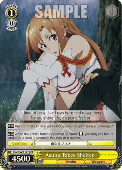 Asuna Takes Shelter