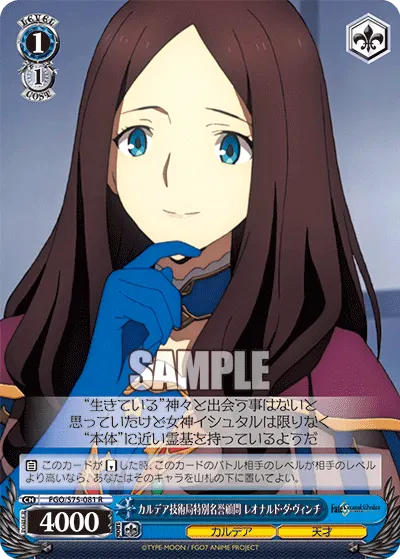 Special Honorary Advisor of Chaldea's Tech Division, Leonardo da Vinci