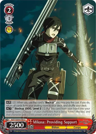 Mikasa: Providing Support