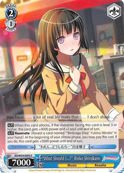"What Should I...?" Rinko Shirokane