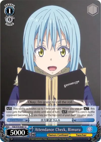 Attendance Check, Rimuru