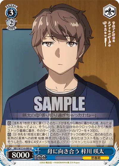 Facing His Mother, Sakuta Azusagawa