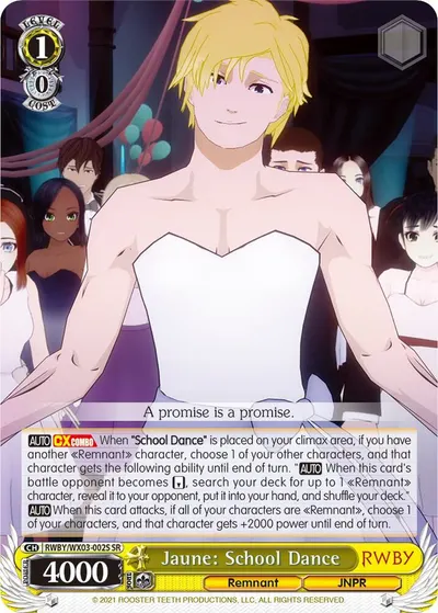 Jaune: School Dance (SR)