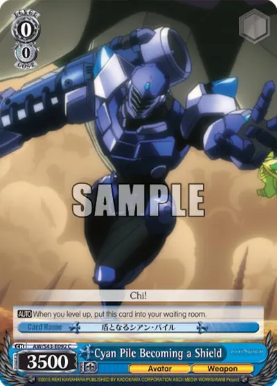 Cyan Pile Becoming a Shield