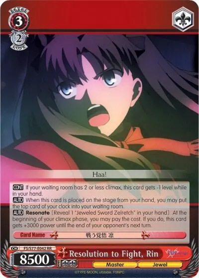 Resolution to Fight, Rin