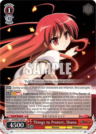 Things to Protect, Shana