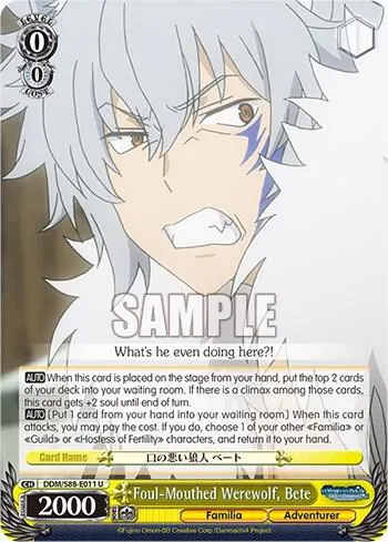 Foul-Mouthed Werewolf, Bete