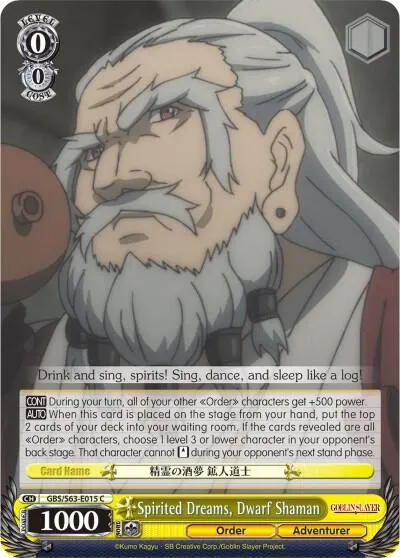 Spirited Dreams, Dwarf Shaman