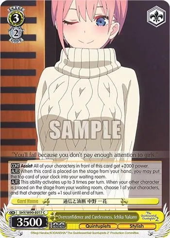 Overconfidence and Carelessness, Ichika Nakano