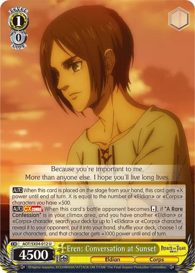 Eren: Conversation at Sunset