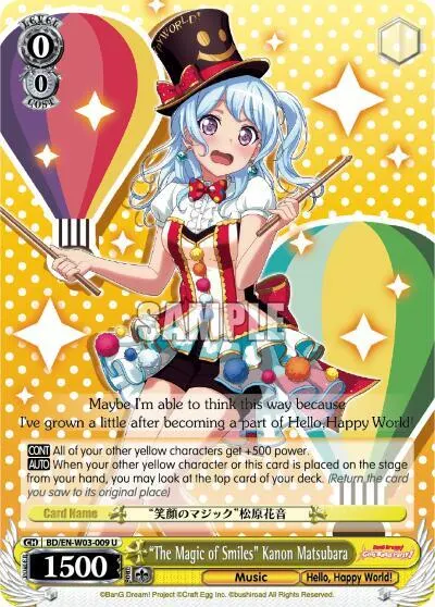 "The Magic of Smiles" Kanon Matsubara