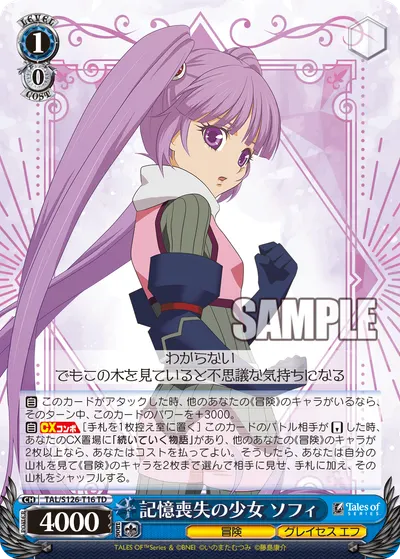 記憶喪失の少女 ソフィ