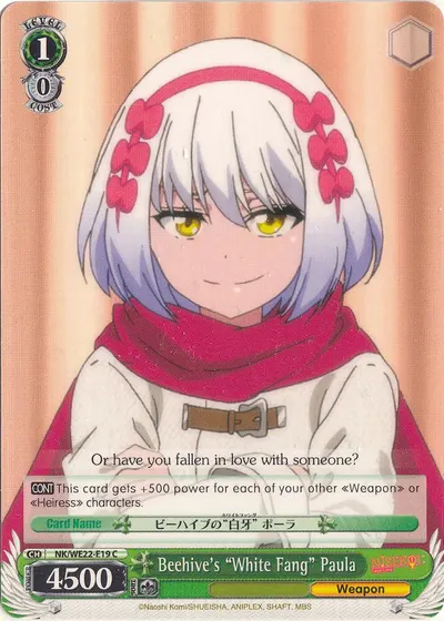 Beehive's "White Fang" Paula