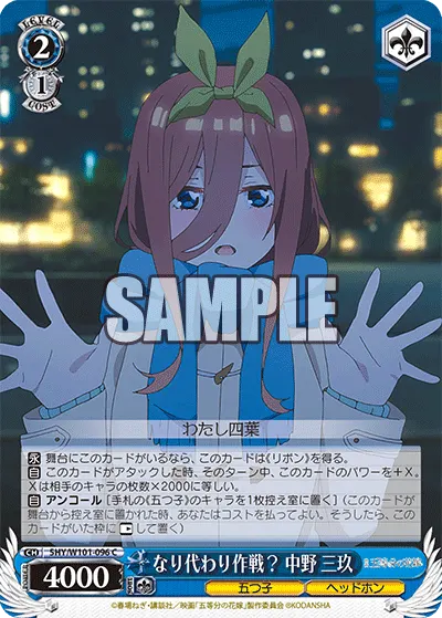 Operation Substitute? Miku Nakano