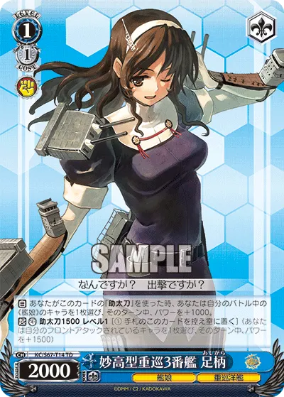 妙高型重巡3番艦 足柄