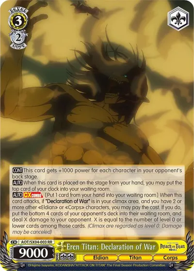 Eren Titan: Declaration of War