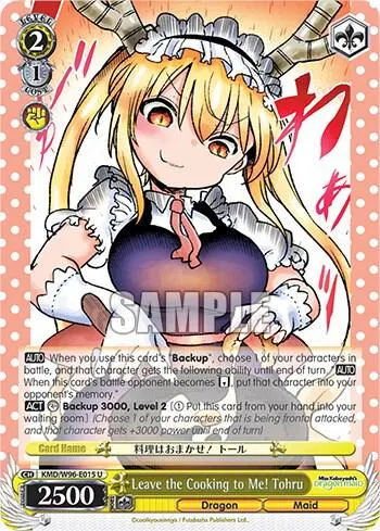 Leave the Cooking to Me! Tohru