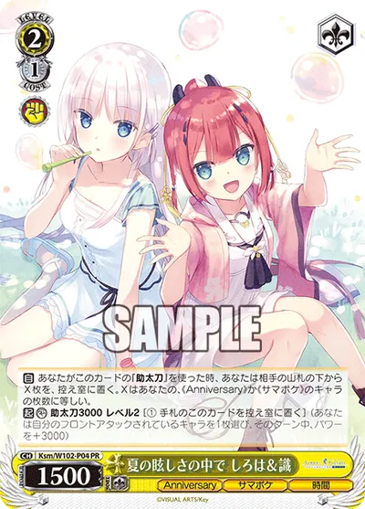 夏の眩しさの中で しろは&識