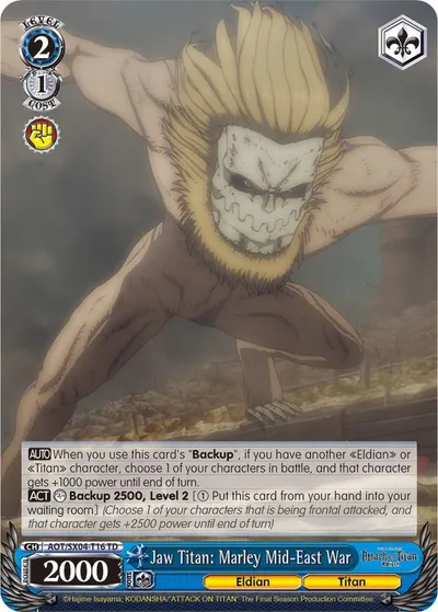 Jaw Titan: Marley Mid-East War