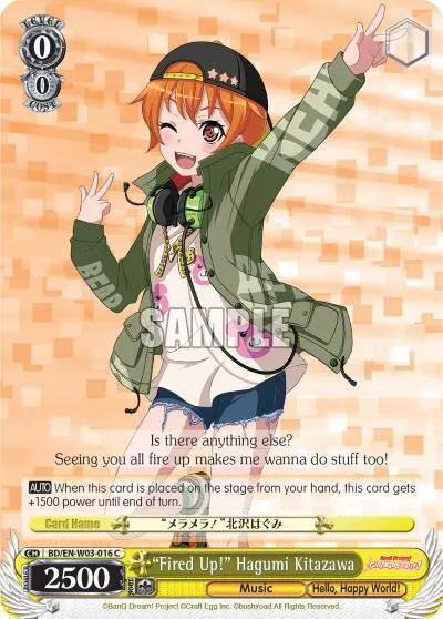 "Fired Up!" Hagumi Kitazawa
