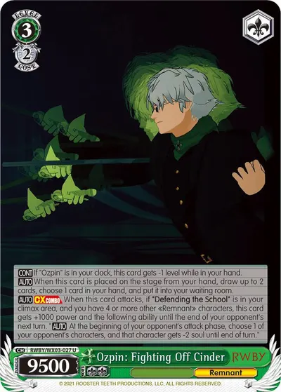 Ozpin: Fighting Off Cinder