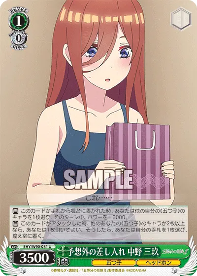 Unexpected Gift, Miku Nakano