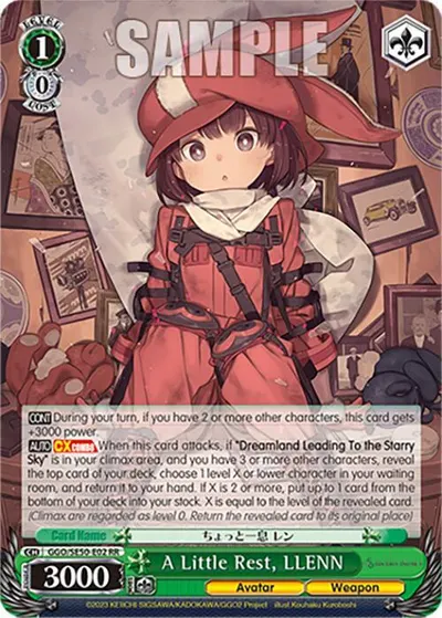 A Little Rest, LLENN