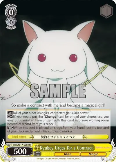 Kyubey Urges for a Contract