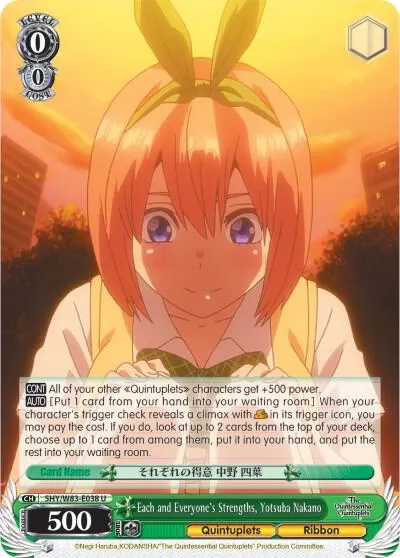 Each and Everyone's Strengths, Yotsuba Nakano