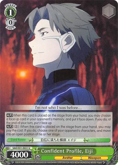 Confident Profile, Eiji