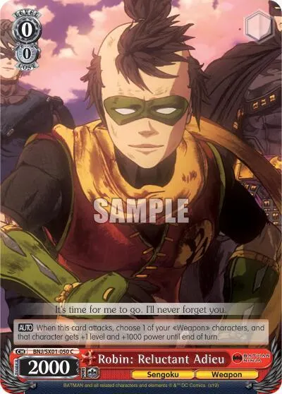 Robin: Reluctant Adieu