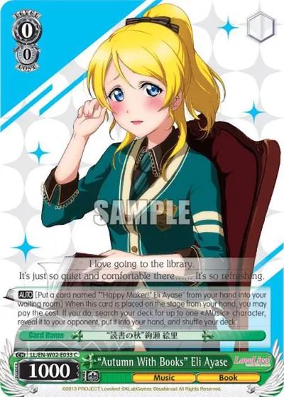 "Autumn With Books" Eli Ayase